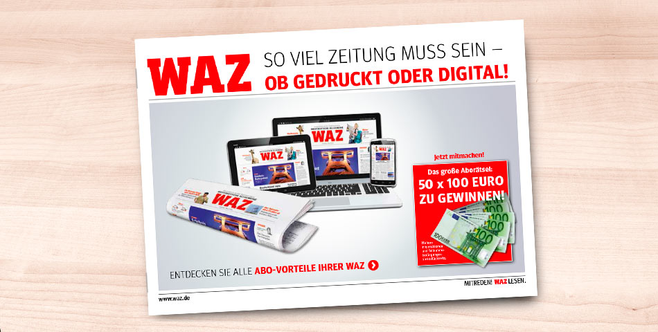 WAZ Kampagne Beileger